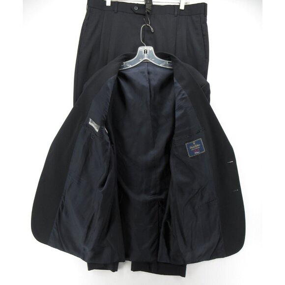 Brooks Brothers Suit 45 L Estrato Madison 1818 Wool Blazer Pants 38X31 - Picture 10 of 16